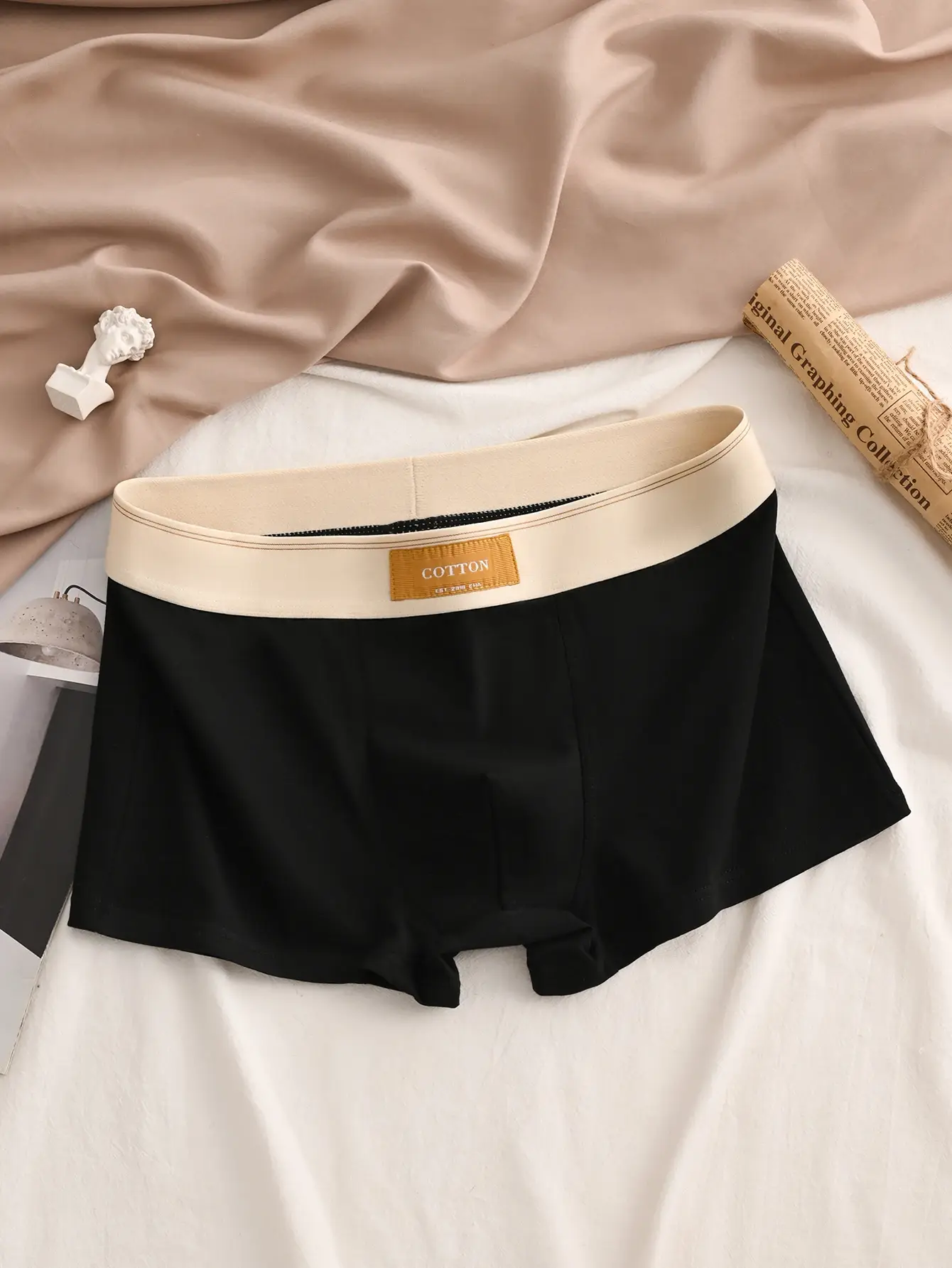 3Pcs High-Quality Cotton Men's Boxer Briefs Soft Healthy Casual Fashionable Sport Boxers Trendy Men's Shorts Underwear — image 1