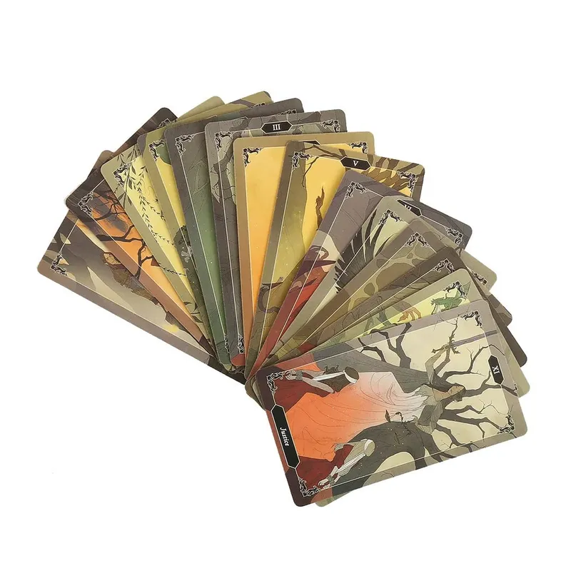 Dark Wood Tarot Cards A 78 Oracle Deck English Visions Divination Edition Borad Παίζοντας παιχνίδια