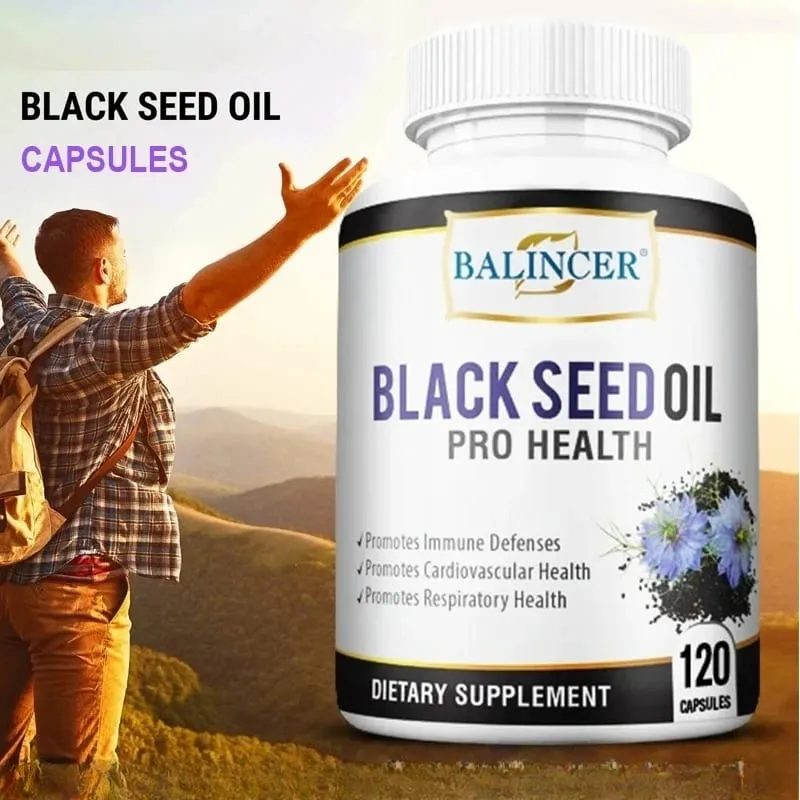 Black Cumin Seed Oil Capsules - Promotes Immunity Digestion Respiratory Health Skin and Hair Health Non-GMO — image 5