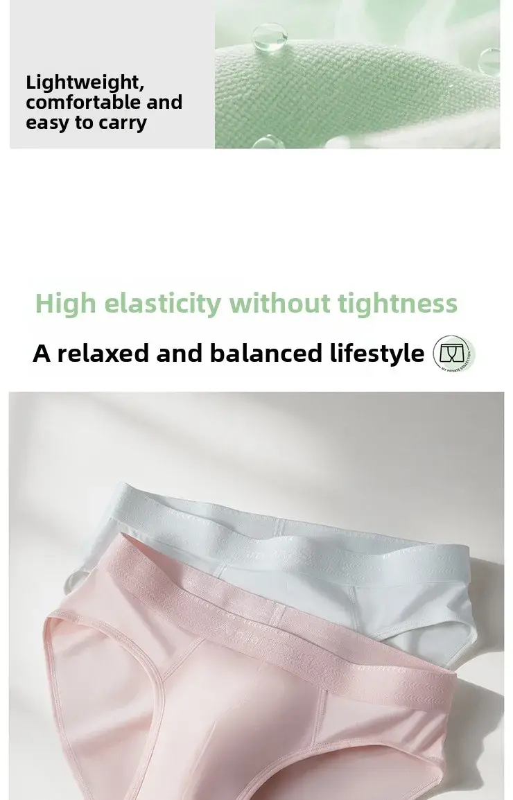 3Pcs Men's Modal Briefs Mid‑Waist U‑Pouch No‑Fly Solid Triangle Underpants Soft Breathable Athletic Daily Men Underwear — image 11