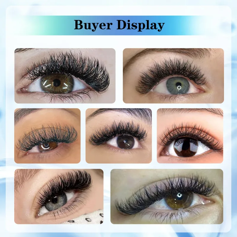 Lashonly Fox YY Faux Mink Eyelash Extensions 16 Lines Μαλακό φυσικό Premium Επίπεδο Διχτυωτό Διχτυωτό Βλεφαρίδες Cross Flying YY Lashes for Fox Eye