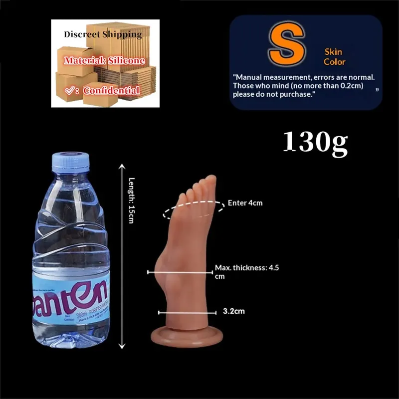 Huge Feet Style Anal Plug Big Silicone Ass ButtPlug Deep Masturbator Dildo Dilator Stimulator Anal Dildo Adult Sex Toy For Women