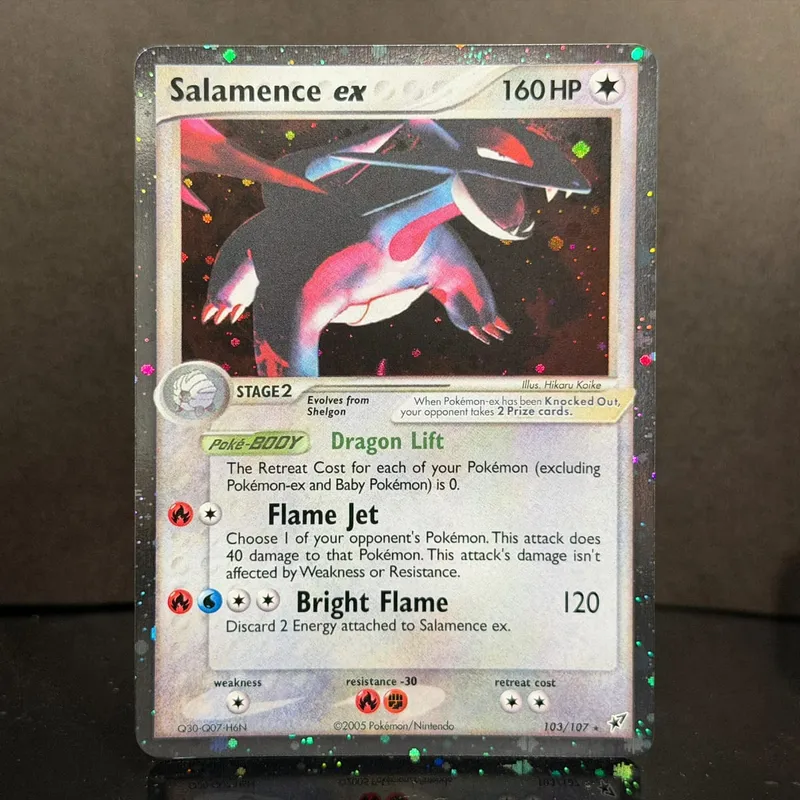 Κάρτες μεσολάβησης Pocket EX Deoxys Crobat Jirachi Latios Sharpedo Salamence Hariyama Deoxys Rayquaza Cosmos Holo Gold Star UR — image 19