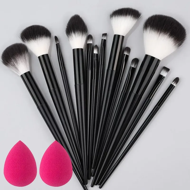 10/14 Stuks Make-Up Kwasten Set Oogschaduw Foundation Vrouwen Cosmetische Losse Poeder Blush Super Zachte Blending Make Up Borstel beauty Tool