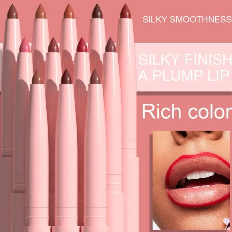 Σετ στυλό 6 χρωμάτων Lip Liner Αδιάβροχο Αδιάβροχο Εύκολο Χρώμα Διαρκές που δεν ξεθωριάζει Σετ Lip Gloss Beauty Makeup — image 4
