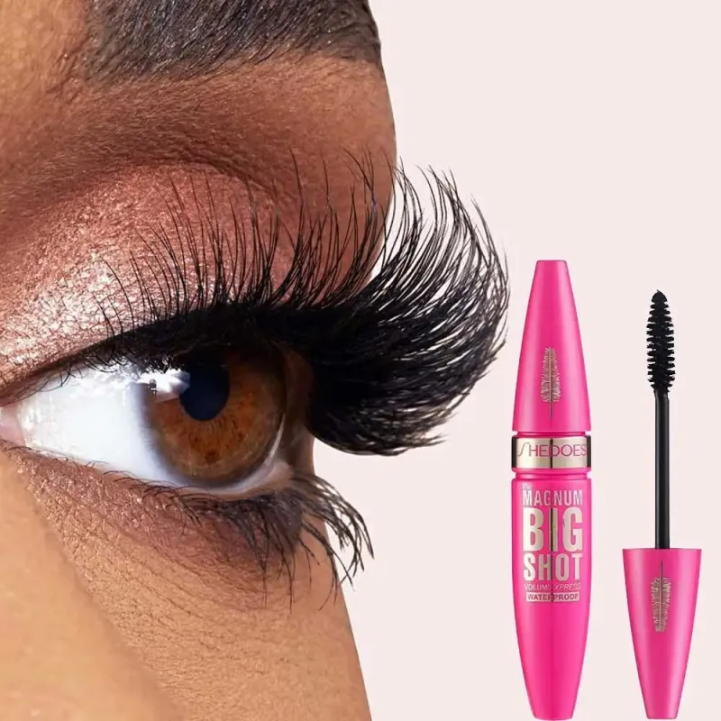 Big Shot עמיד למים מסקרה Volume Express Curling Lash Mascara עמיד לכתמים איפור ריסים שחורים עבים לריסים מלאים יותר