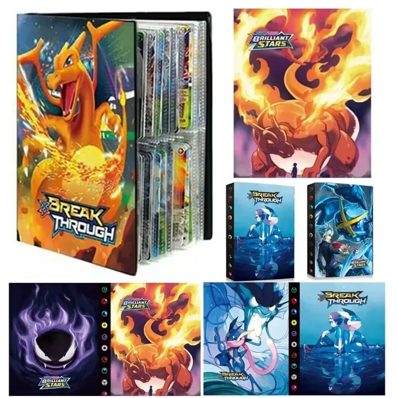 240 τεμ. Fire Dragon Card& Diablo-Fire Dragon Card Book Charizard Cards άλμπουμ Βιβλίο κάρτα παιχνιδιού VMAX GX Holder Binder Series