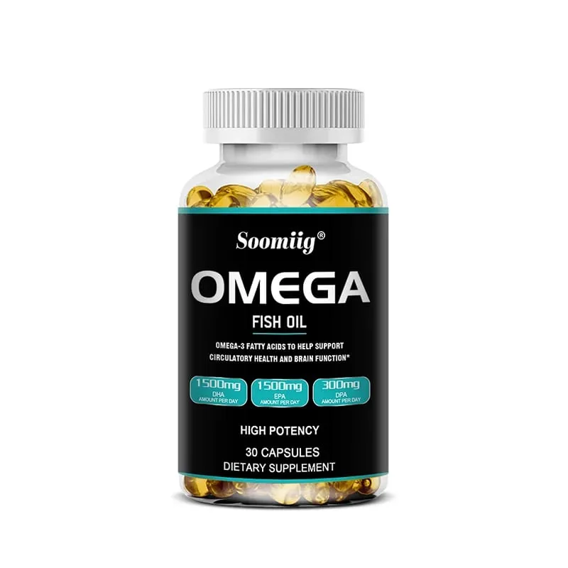 Omega 3 halolaj lágyzselé 3300 mg nagy hatékonyságú EPA-val és DHA-val Támogatja az energiát, a szívet, az ízületeket, a szem bőrét és az immunitást