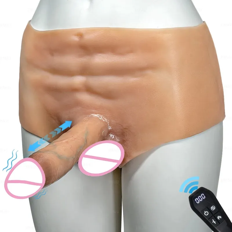 Wearable Thrusting Rotation Dildo Vibrator Electric Realistic Penis Masturbator Couple Sex Shorts Dildo For Women Sex Toys 18+