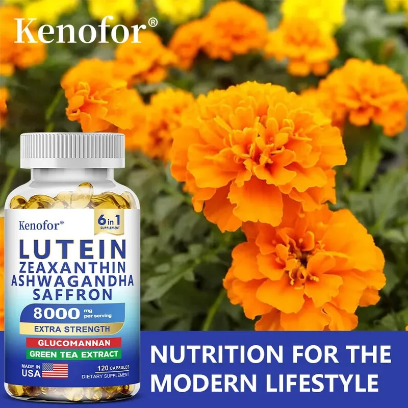 Lutein and Zeaxanthin Supplements 8000mg Per Serving | Essential Eye Vitamins & Vision Health Dietary Supplement NON-GMO — image 5