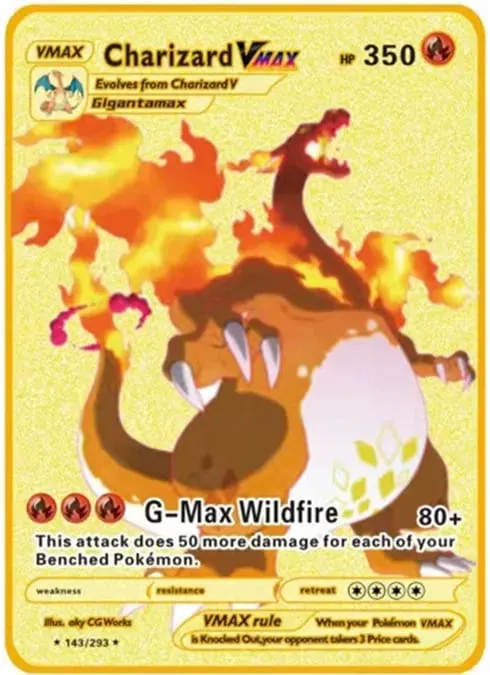 Αγγλική έκδοση Pokemon Metal Card Anime Figure Pikachu Charizard Mewtwo Battle Trading Game Collection Cards Model Toy Gifts — image 19