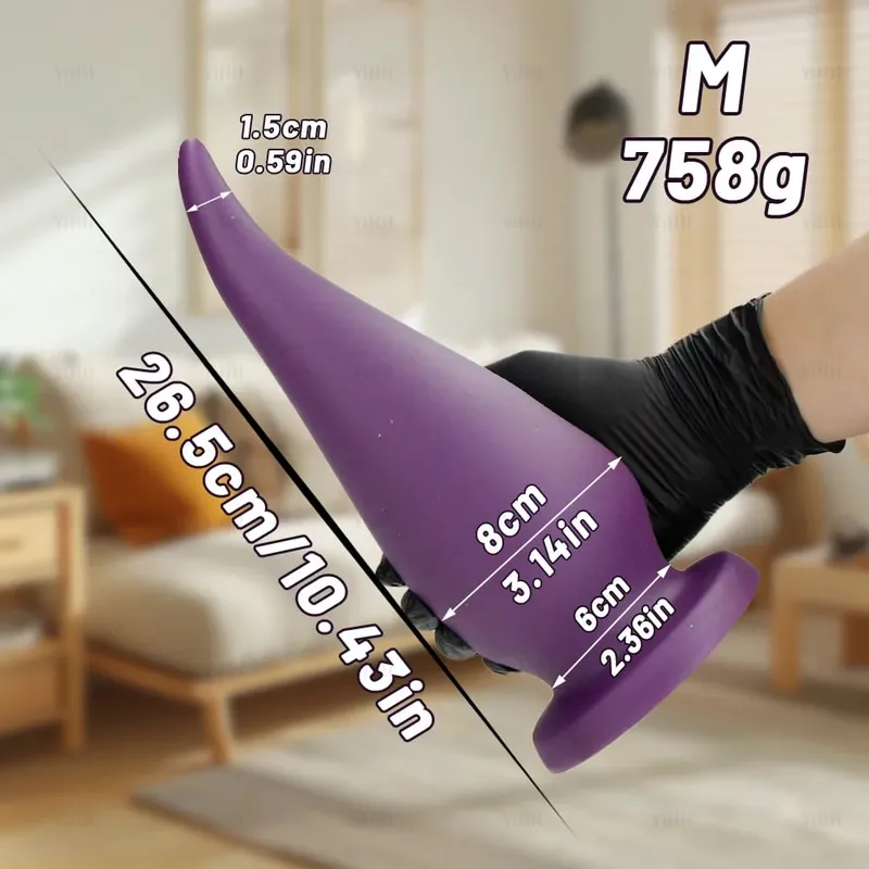 Tapón Anal súper grueso de 6/8/10/11cm, tapón Anal Extra largo, consolador con forma de Fisting, juguete sexual de penetración Anal para mujeres y hombres, masaje de próstata