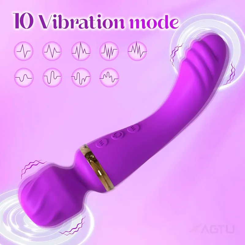 Ισχυρός δονητής AV για γυναίκες Θηλή G spot Clitoris Stimulator Magic-Wand Dildo Γυναικείο Αυνανισμός Παιχνίδια σεξ ενηλίκων Γρήγορος οργασμός