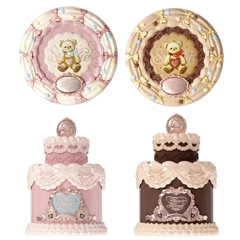 New Arrive Flower Knows The Sweetie Bear Collection Mini Setting Powder Cookie άρωμα και Dual Ended Brow Gel and Pencil — image 2