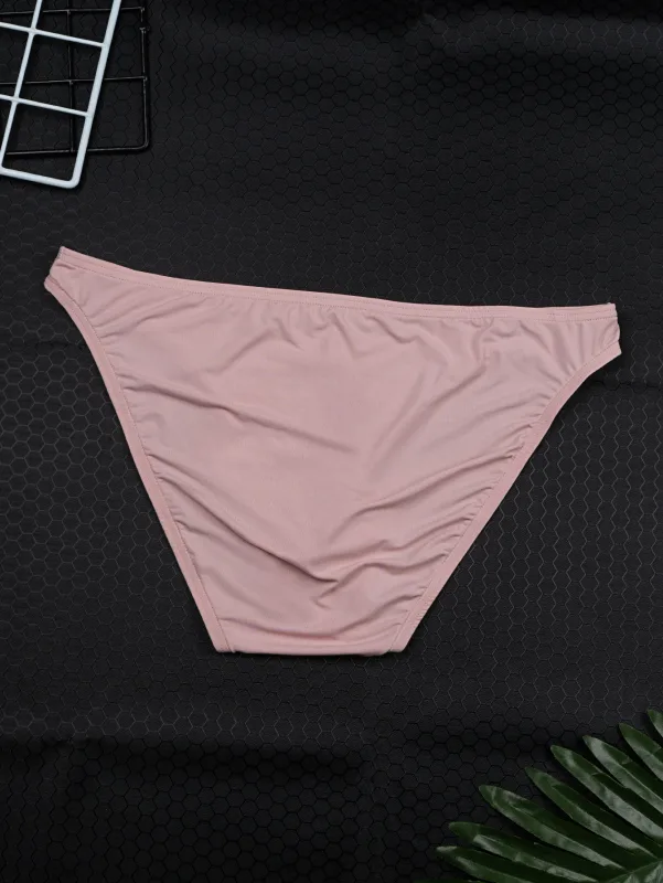 4-Pack of Men's Elastic Fitted Briefs in Random Colors, New Summer Casual Briefs for Men, Solid Color Breathable Comfortable Soft Briefs for Men, Multi-Color Cool and Smooth Briefs for Men