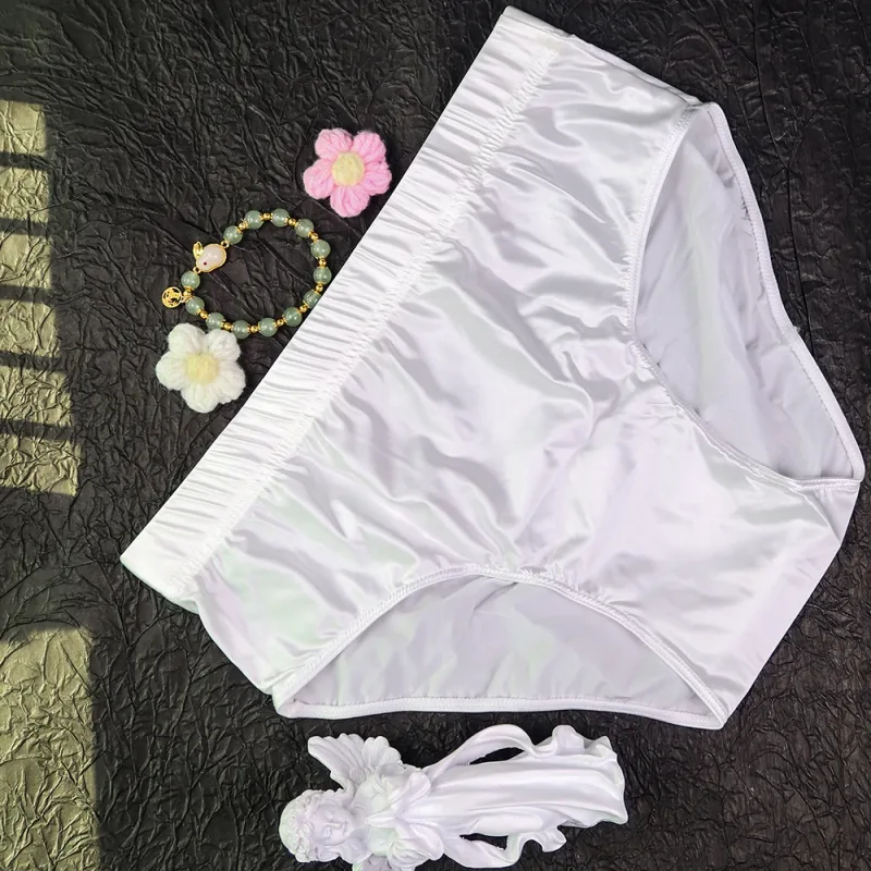 new Mens Briefs Underwear Satin-like Breathable Low-Rise Underpants Male Panties Men's glossy underwear — image 36