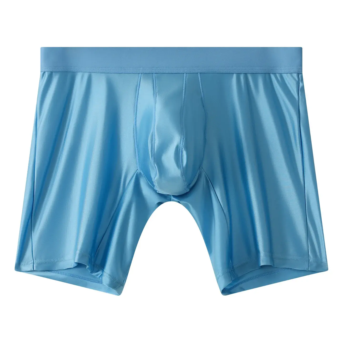 Mens Underwear Boxers Solid U Convex Pouch Panties Man Extended Leg Boxer Shorts Homme Middle Waist Sports Underpants Male M-XXL