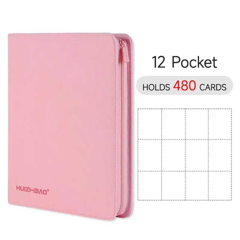 9/12 Pocket Zipper Card Binder אלבום כרטיסי מסחר כרטיס טעינת צד עמיד עבור mtg tcg עבור פוקימון עבור yugioh לכדורגל
