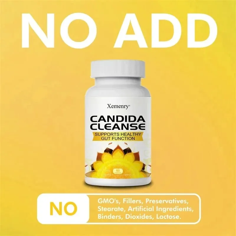Candida Cleanse - Promotes Intestinal Cleansing and Detoxification Improves Digestion and Relieves Constipation and Bloating