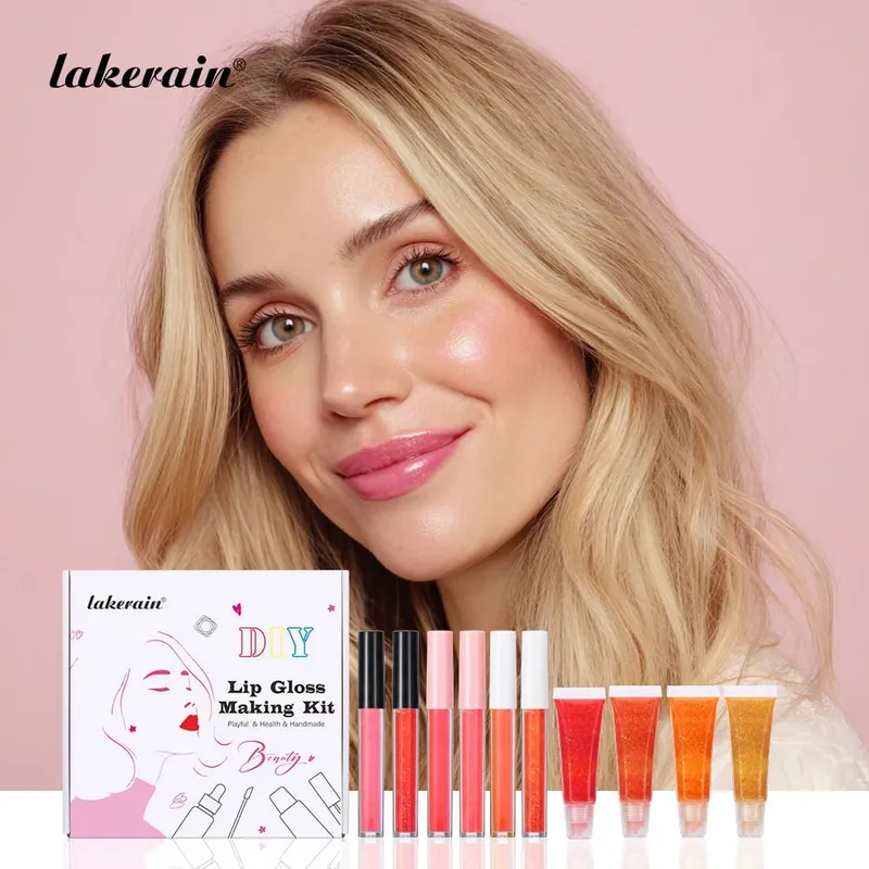 DIY Lip Gloss Kit 100ml Lip Gloss Base Powder Glitter Flavor Essence and Tube for Girl Gifts Lip Gloss Pack Set Cosmetics — image 7