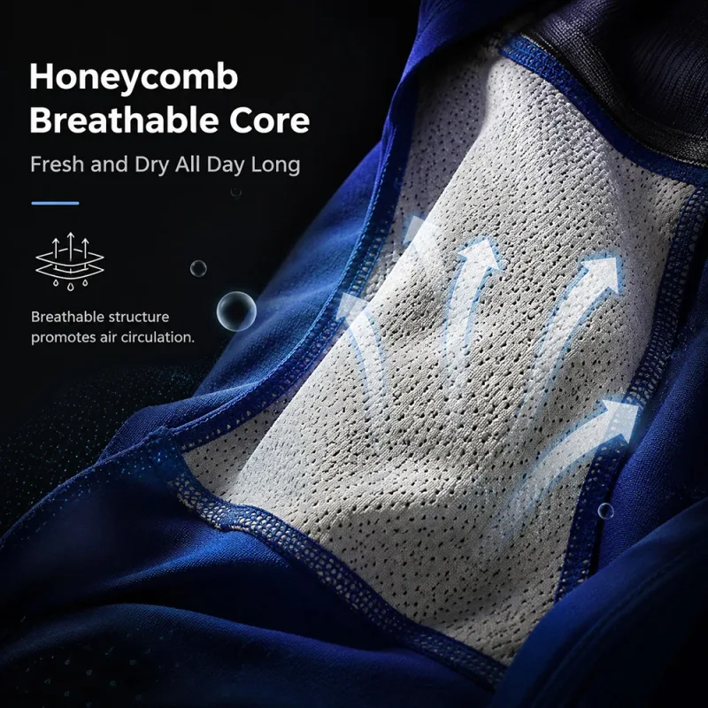 1/3PCS 95% Cotton Soft Comfortable Lingeries for Man High Stretch Men's Underwear Breathable Antibacterial 3D Mesh Pouch Briefs — image 5
