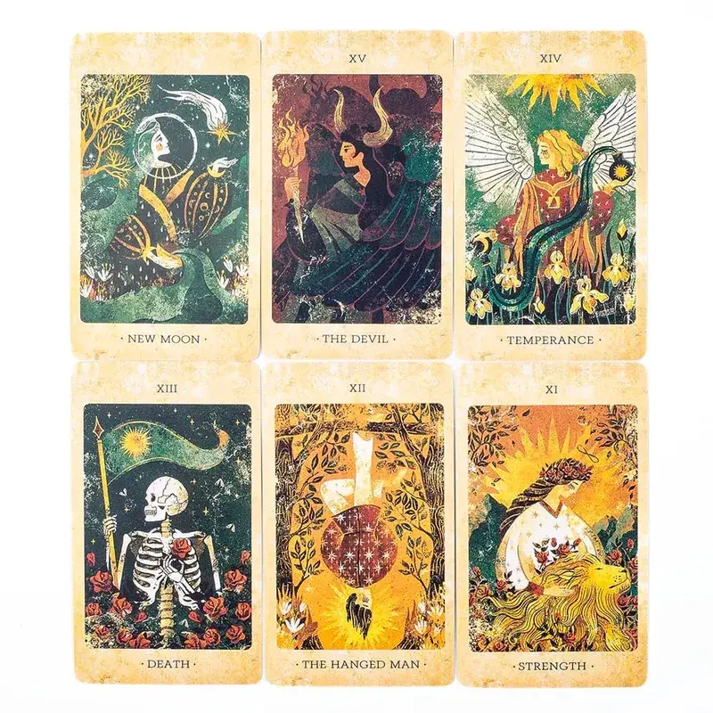 The Solar Kingdom Tarot Deck 78 Card Oracle Set English Visions Divination Edition Deck Επιτραπέζια παιχνίδια 10,4x6,1cm — image 5
