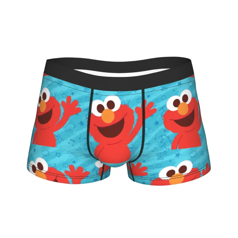 S-Sesames Streets Tango Elmo & Grover Underwear Men Shorts Briefs Funny Boxershorts Quality Customs Oversize Panties — image 24