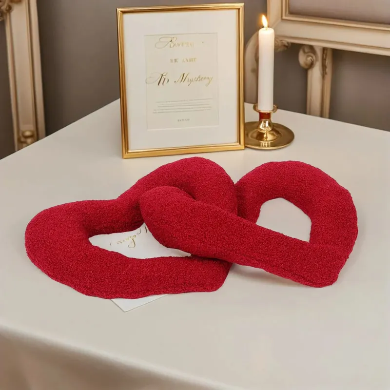 Κόκκινο μαξιλάρι καρδιάς Χειροποίητο Soft Throw Διακοσμητικό μαξιλάρι για καναπέ δίπλα στο κρεβάτι Ρομαντική διακόσμηση σπιτιού για την ημέρα του Αγίου Βαλεντίνου