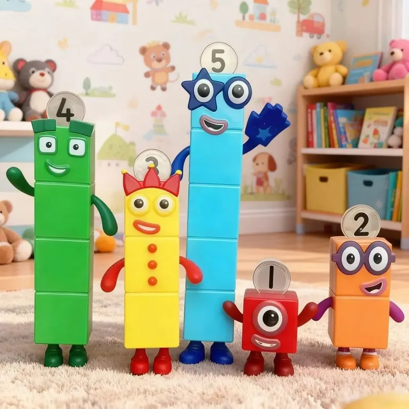 5pcs/Set Number Candle Action Figure Pvc Statue Collection Model Educational Toy Special Birthday Gift For Cake Decor