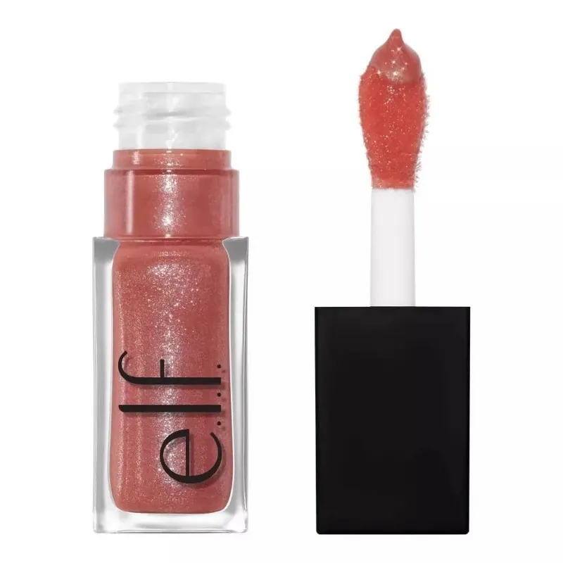 ELF Fashion Makeup Cosmetics Liquid Foundation Concealer וליפ גלוס מבהיר עם אורות מהבהבים Lip Oil Glossy Finish