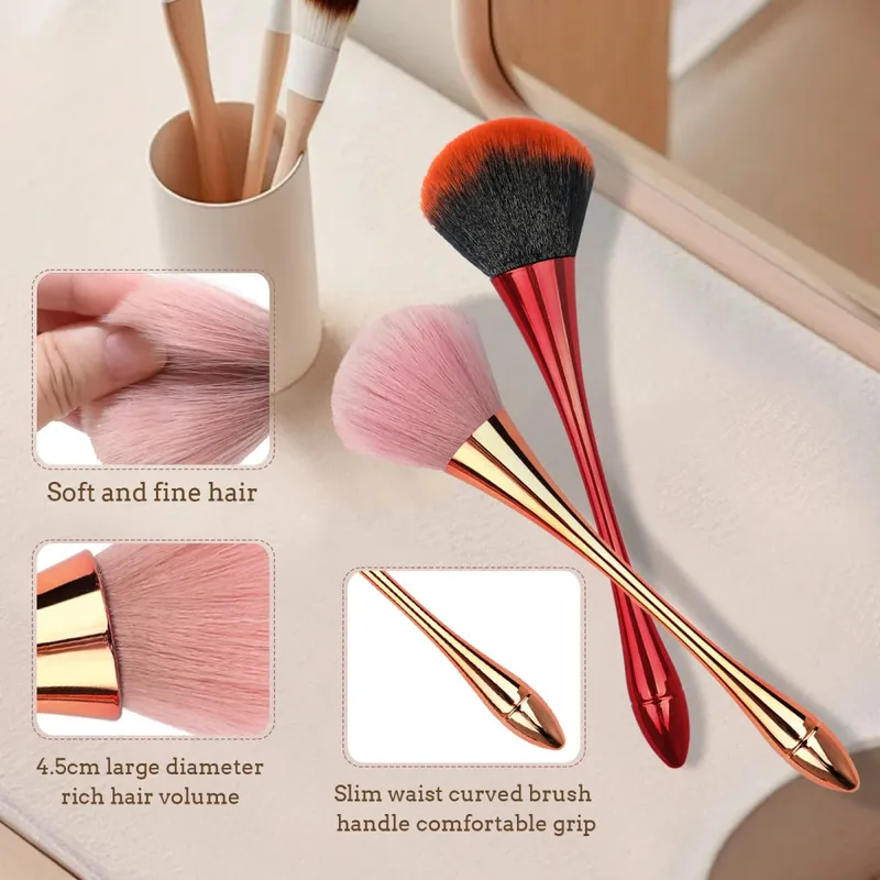 1Pc Fashionable Nail Art Dust Brush Perfect for DIY Nails Reusable Makeup Brushes Wholesale