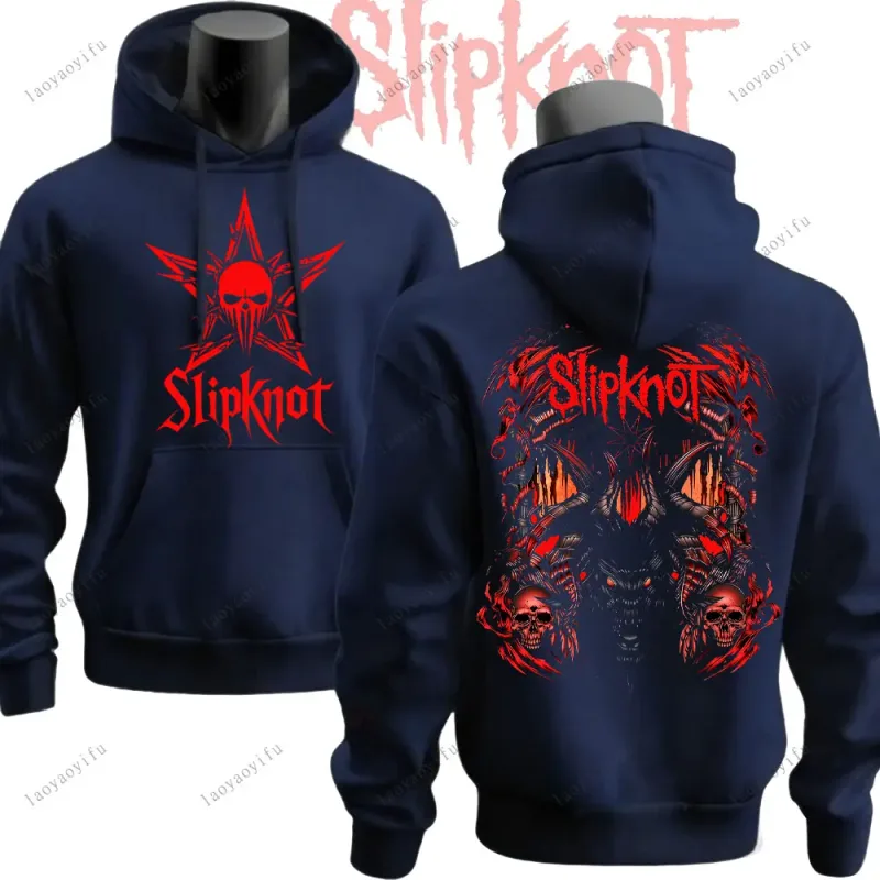 الرجال نمط جديد S-Slipknots الموسيقى شعار المعادن روك باند النساء الرجال هوديي بلوزات الجدة الاتجاه الملابس هودي البلوفرات الشتوية — image 6