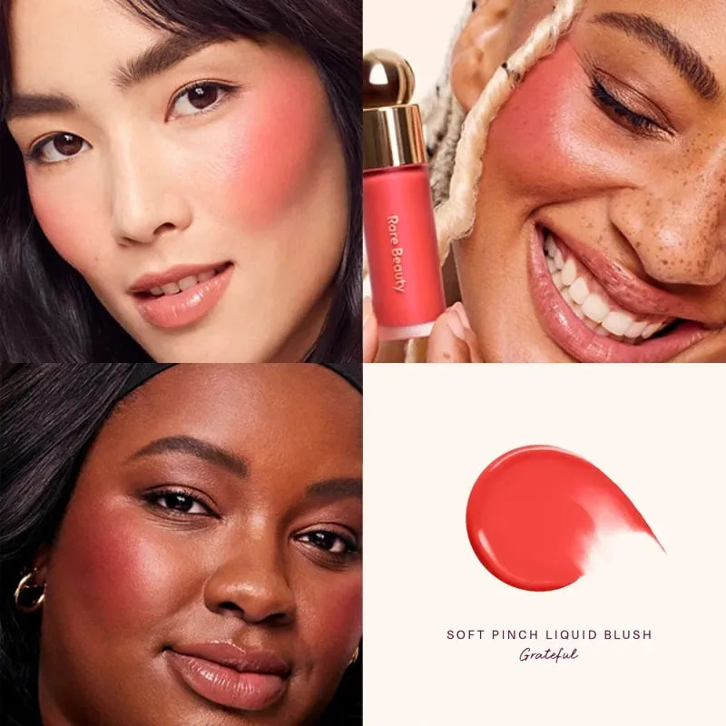 Rare Beauty Liquid Blush Μεταξένιο και Γλιστρά στην Ομαλή Φύση Μεγάλης διάρκειας Πλούτο Happy Hope Delight Stained Lipstick Gloss Μακιγιάζ