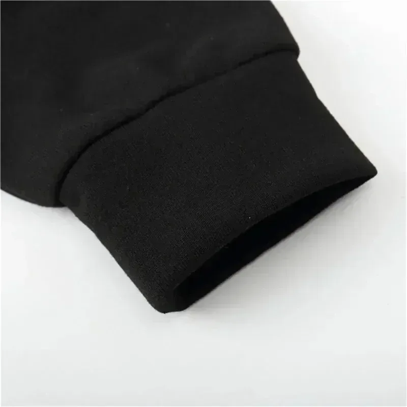 Drucken Herbst Winter Modelle Herren Fleece winddicht Warm Baumwolle Übergroßer Hoodie Outdoor Pendler Herren Hochelastisches Oberteil