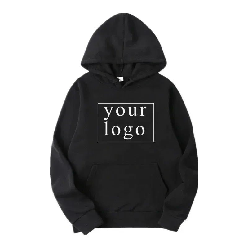 2024 homme femme décontracté personnalisé imprimé texte sweat à capuche bricolage Logo personnalisé personnalisé sweat à capuche personnalisé texte Logo sweat