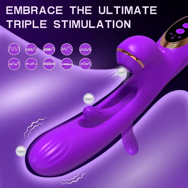 Sucking Flapping Vibrator for Women Clitoris G Spot Stimulator Dildo Tapping Vagina Massager Vibrating Adult Female Sex Toys — image 4