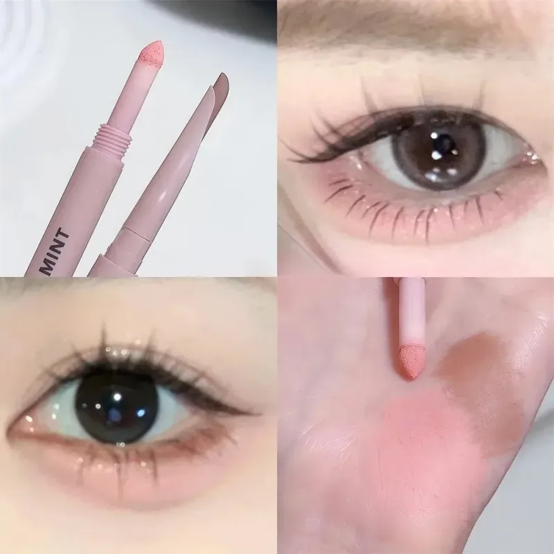 Dual End Glitter Matte Aegyosal Pen Brightening Highlight & Shadow Stick szemsmink fekvő selyemhernyó szemceruza gél ceruza 애교살 펜 — image 18