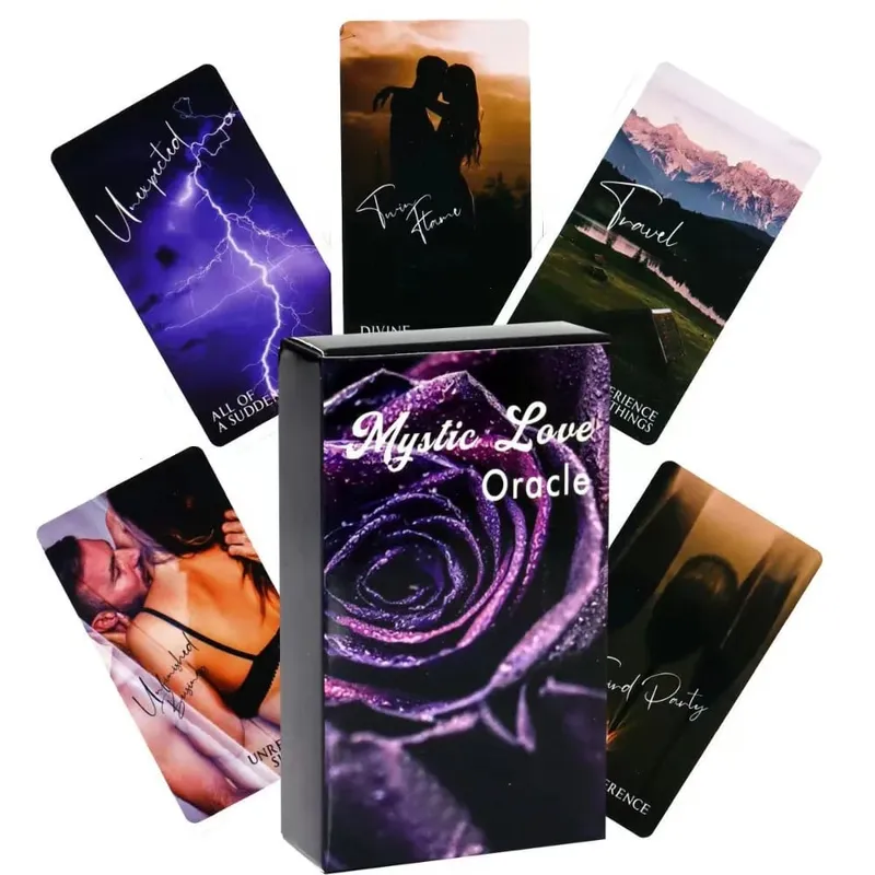 10,3*6cm Mystic Love Oracle Deck 79 τμχ Κάρτες LOVE ORACLE Deck Tarot Deck Twin Flame Deck Messages — image 2