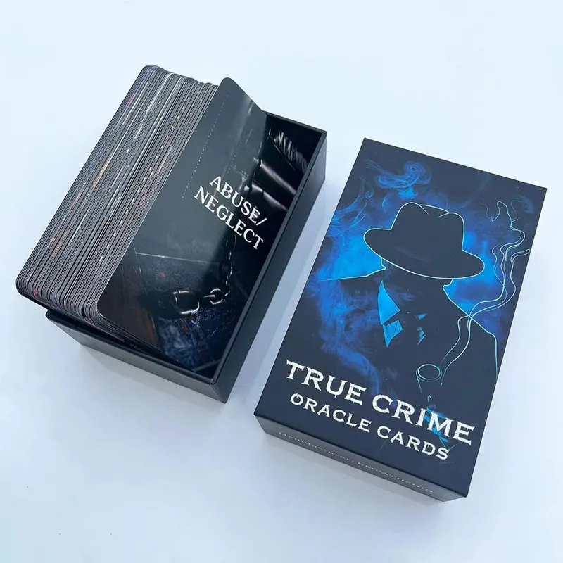 12x7 εκ. True Crime Oracle Deck 80 καρτών Divination Taro in Box Games