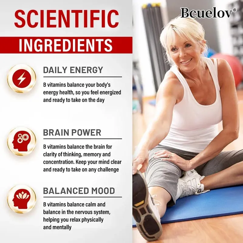 B Complex Vitamins - All B Vitamins Including B12 B1 B2 B3 B5 B6 B7 B9 Folic Acid - Support Healthy Energy Metabolism — image 4