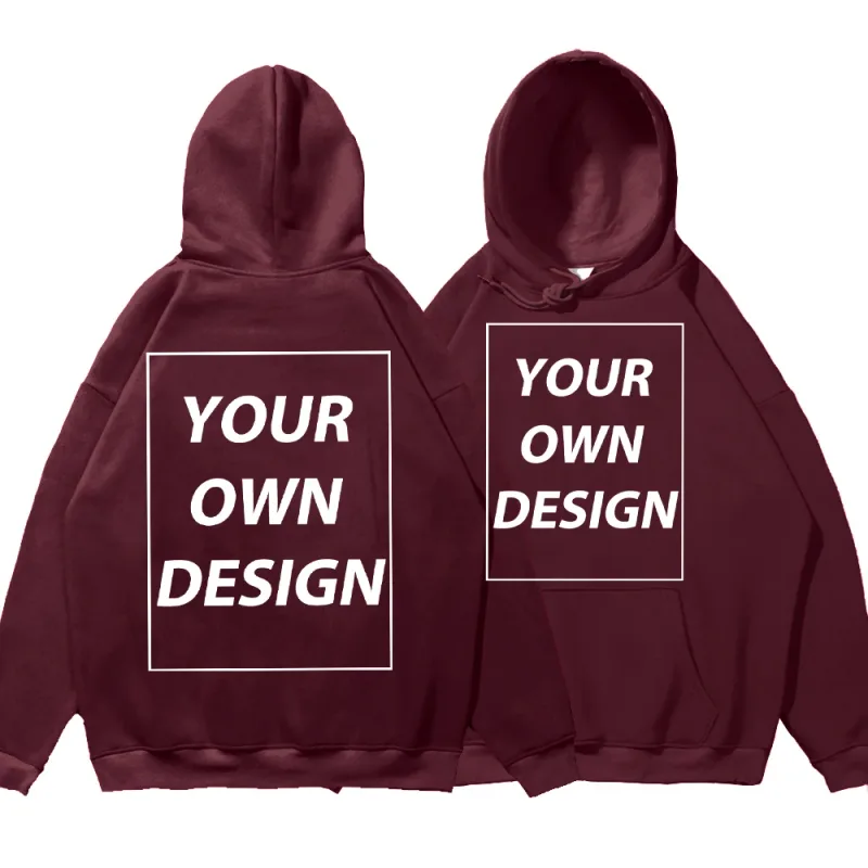 ที่กำหนดเอง DIY พิมพ์ผู้ชายผู้หญิงฤดูใบไม้ร่วงฤดูหนาว Hoodies Casual CLASSIC Pullovers ง่าย Comfy Streetwear นุ่มกีฬาเสื้อผ้า