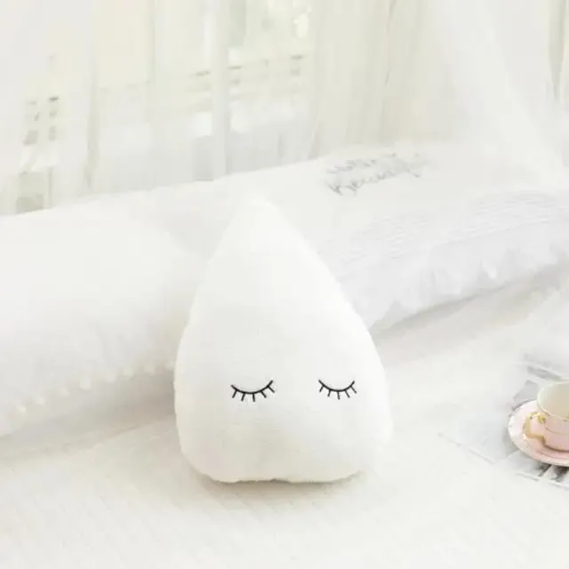 Hot Stuffed Cloud Moon Star Raindrop plüsspárna puha párna játékok gyerekeknek baba gyerekek lány karácsonyi ajándék szoba autó dekoráció