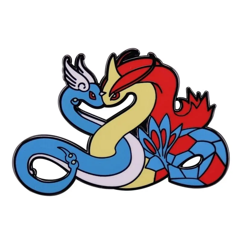Anime Pokemon Charmander Men Chân Thu Thập Kawaii Khủng Long Kim Loại Hoạt Hình Thổ Cẩm Ba Lô Mũ Túi Cổ Ve Áo Huy Hiệu