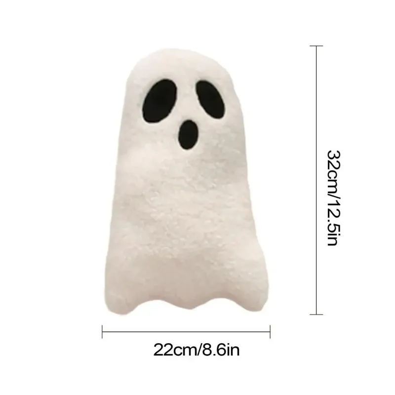 Szellem kitömött állat Halloween szellem baba játék kitömött plüss puha rajzfilm kitömött állatok Szellem Vicces otthoni dekoratív plüssjáték