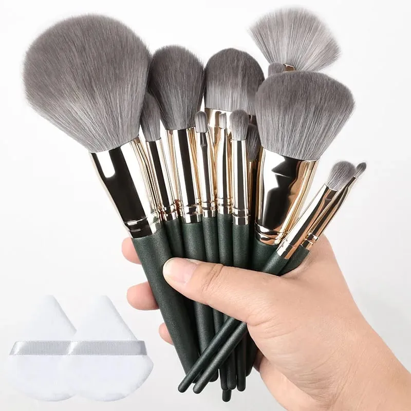 10/14 Stuks Make-Up Kwasten Set Oogschaduw Foundation Vrouwen Cosmetische Losse Poeder Blush Super Zachte Blending Make Up Borstel beauty Tool