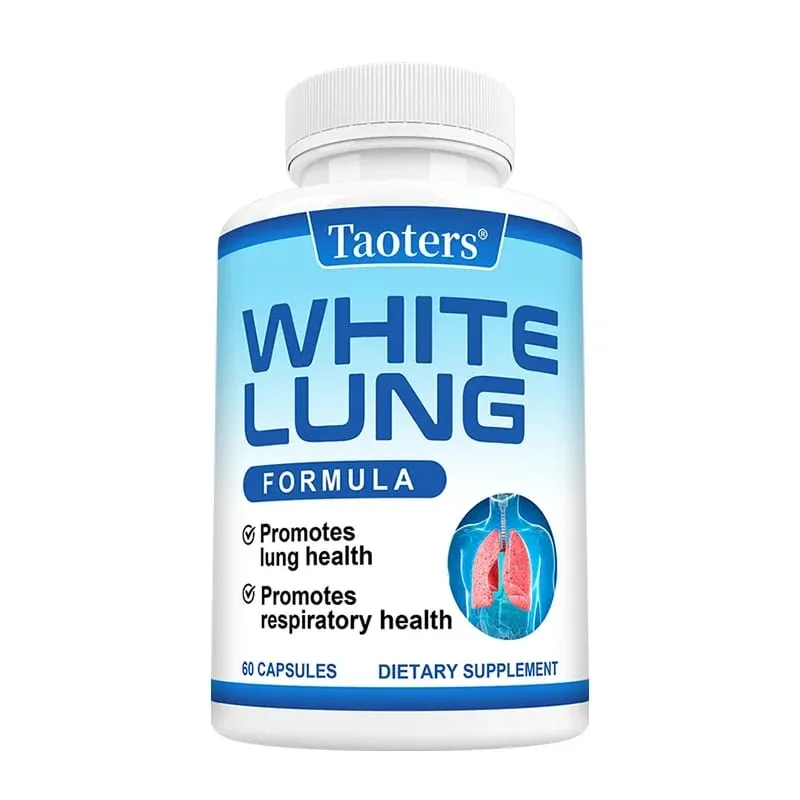 White Lung - with Quercetin Bromelain Vitamin D K Lung Cleansing and Detoxification Supports Lung and Respiratory Health