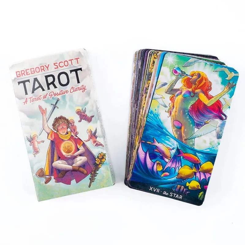 Hot Selling Gregory Scott Tarot 78-card Deck English Visions For Beginners Παζλ Leisure Family Friend Party Game 11,1*6,1cm