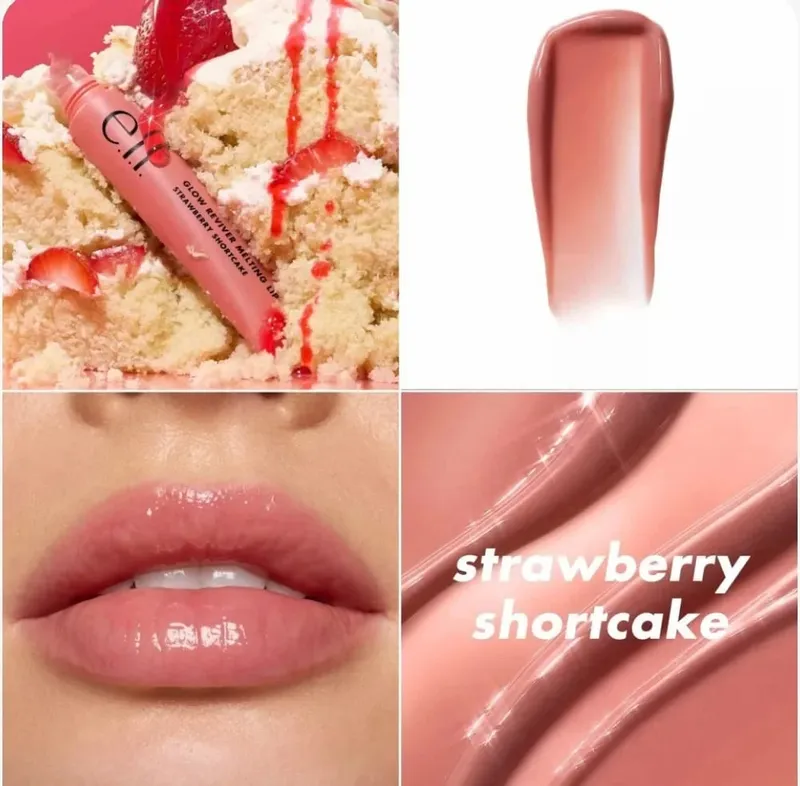 Elf Putty Blushcream Balm בגוונים ורודים בורה בורה מט זיגוג פנינה ומנצנץ לשפתיים לאיפור לחות לשפתיים