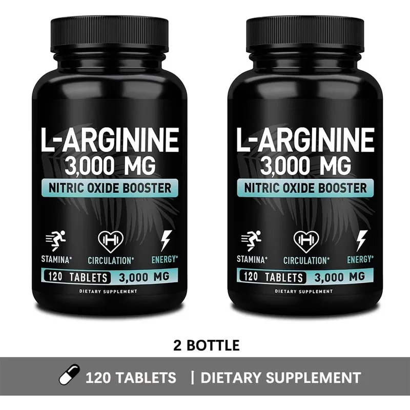 L アルギニン 3000mg カプセル - スポーツの筋肉とエネルギーのための 120 カプセルの一酸化窒素サプリメント - L-アルギニン一酸化窒素ブースター — image 8