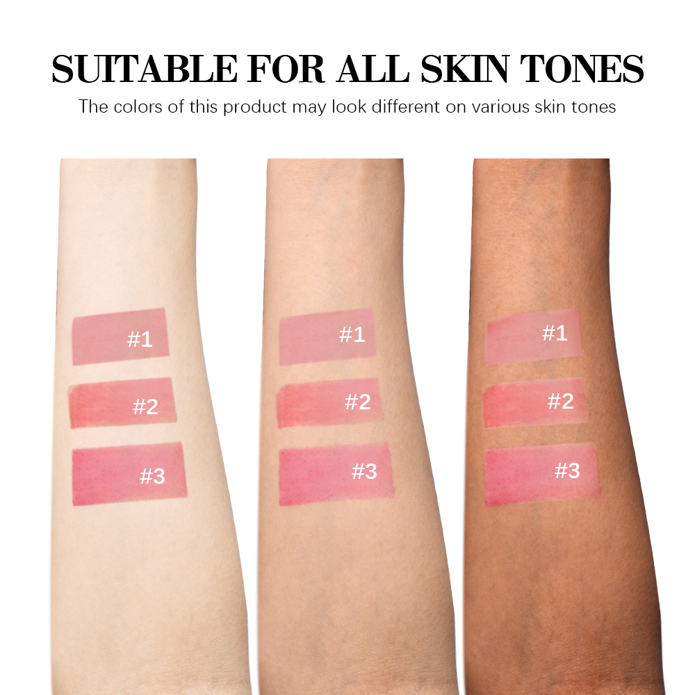 Blading Lip Gloss Peel and Stick Σετ μακράς διαρκείας Αδιάβροχο Pink Lip Gloss Μεταφορά Ανθεκτικό Φυσικά Καλλυντικά για Χείλη 3 Χρώματα — image 6